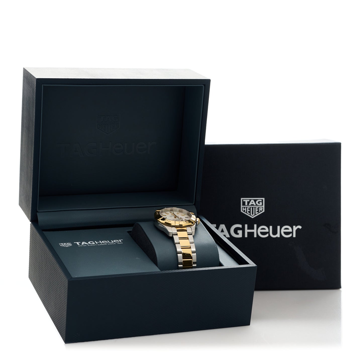 Stainless Steel 18K Yellow Gold Mother of Pearl 32mm Aquaracer Quartz Watch WBD1320