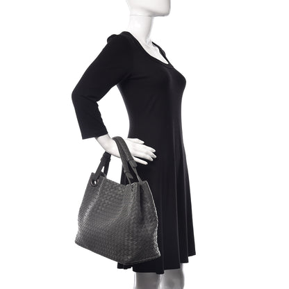 Bottega Veneta Nappa Intrecciato Garda Bag Grey 2 of 10
