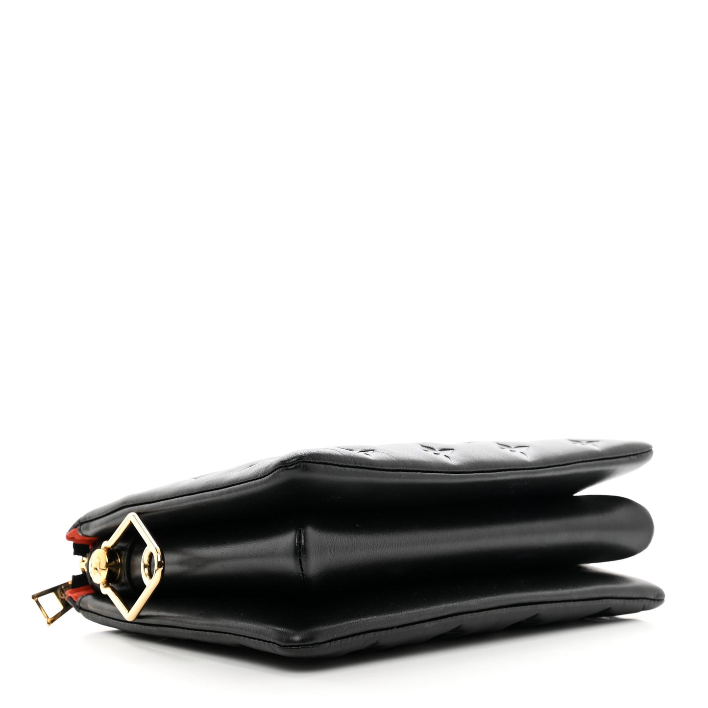 Lambskin Embossed Monogram Coussin BB Black