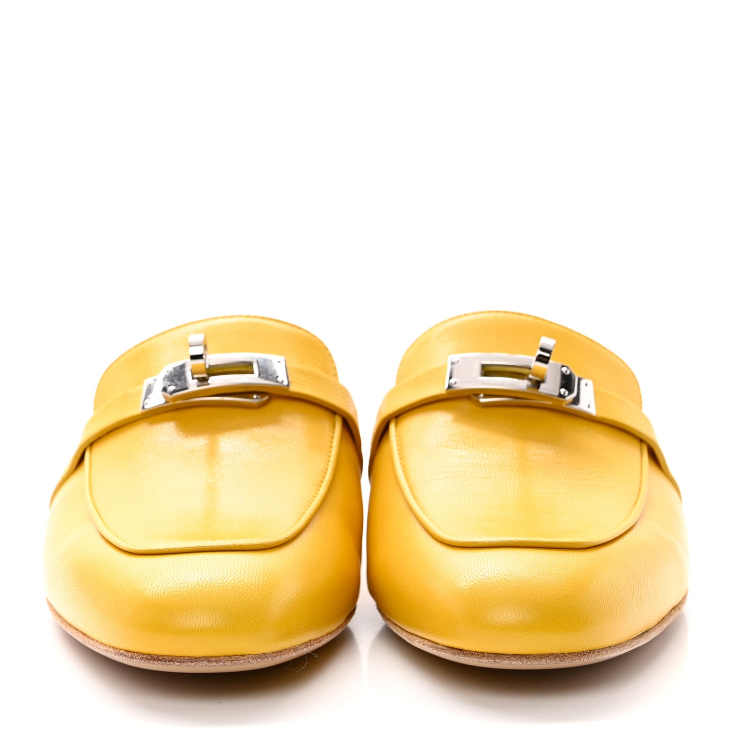 Goatskin Oz Mules 39 Jaune Sable
