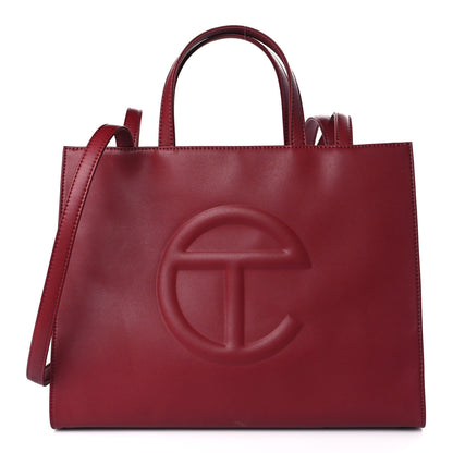 Telfar Vegan Leather Medium Shopping Bag Oxblood 1 of 9