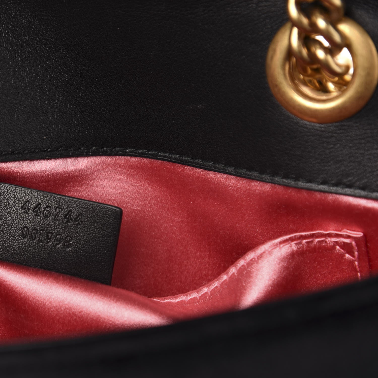 Gucci Velvet Matelasse Embroidered Mini GG Marmont Shoulder Bag Black 7 of 12