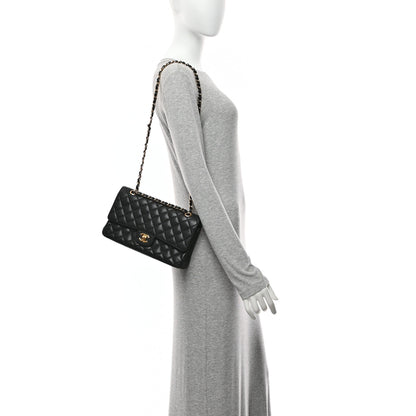 Chanel Caviar Quilted Medium Double Flap Black 2 of 10