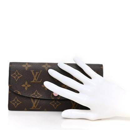 Louis Vuitton Monogram Emilie Wallet Rose Ballerine 2 of 8