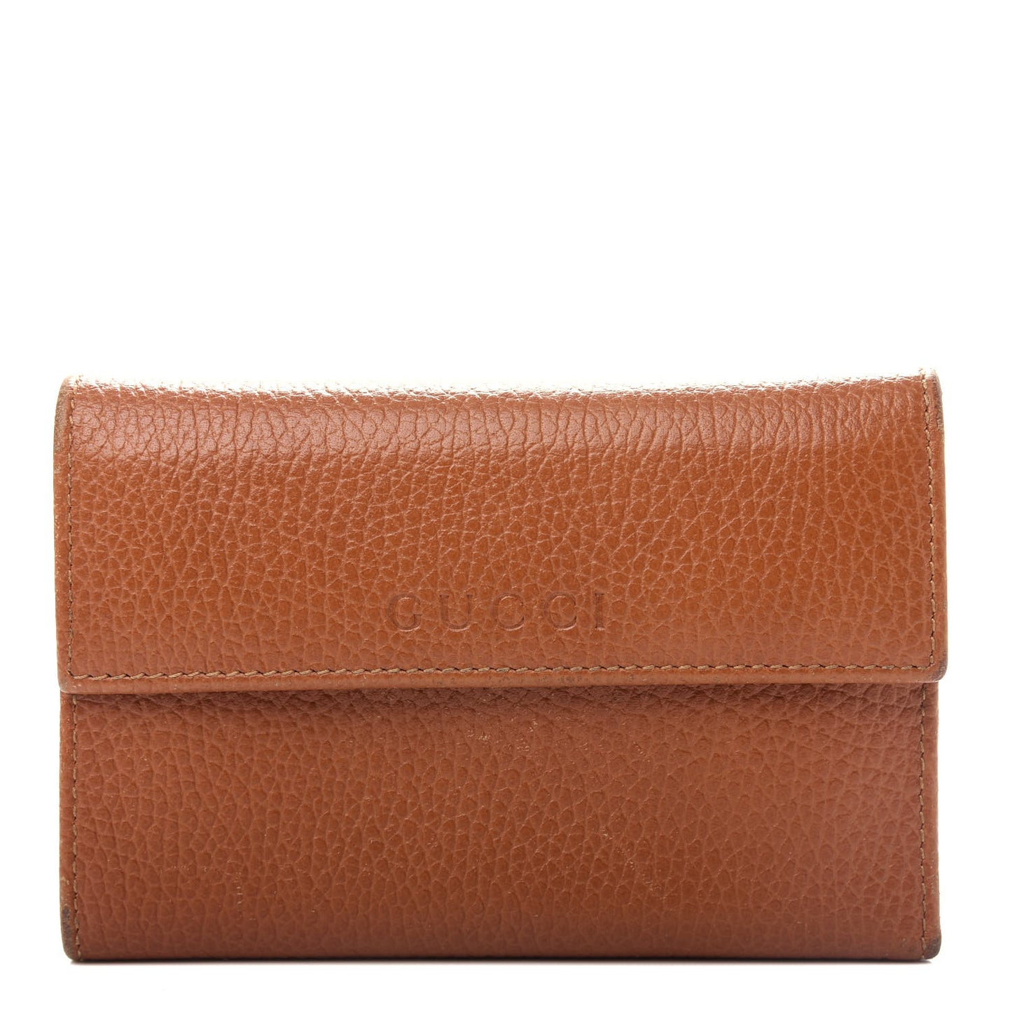 Deerskin Continental Flap Wallet Brown