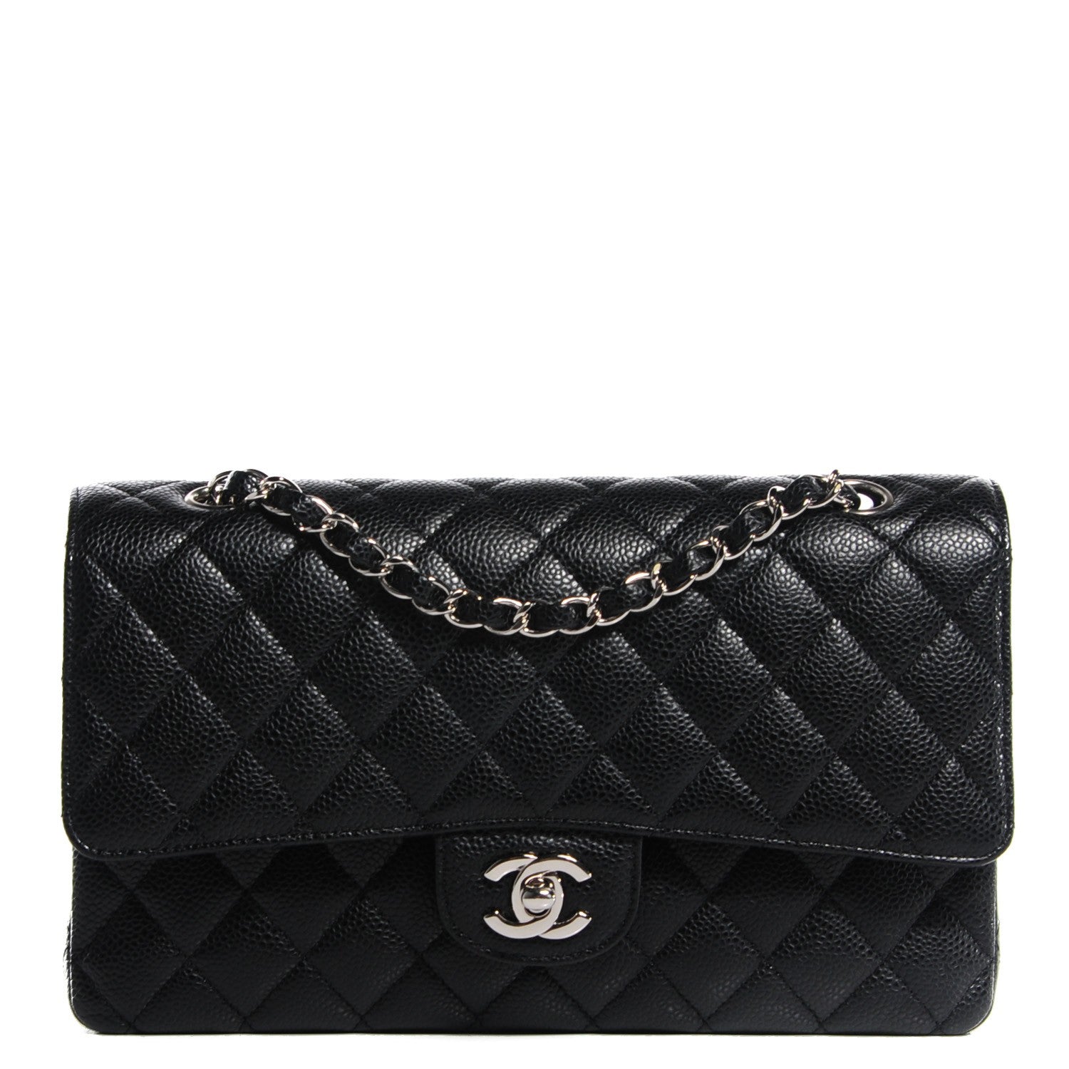 Chanel Caviar Quilted Medium Double Flap Black 1 of 8