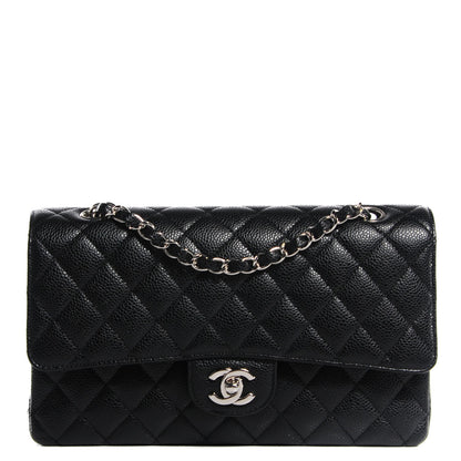 Chanel Caviar Quilted Medium Double Flap Black 1 of 8