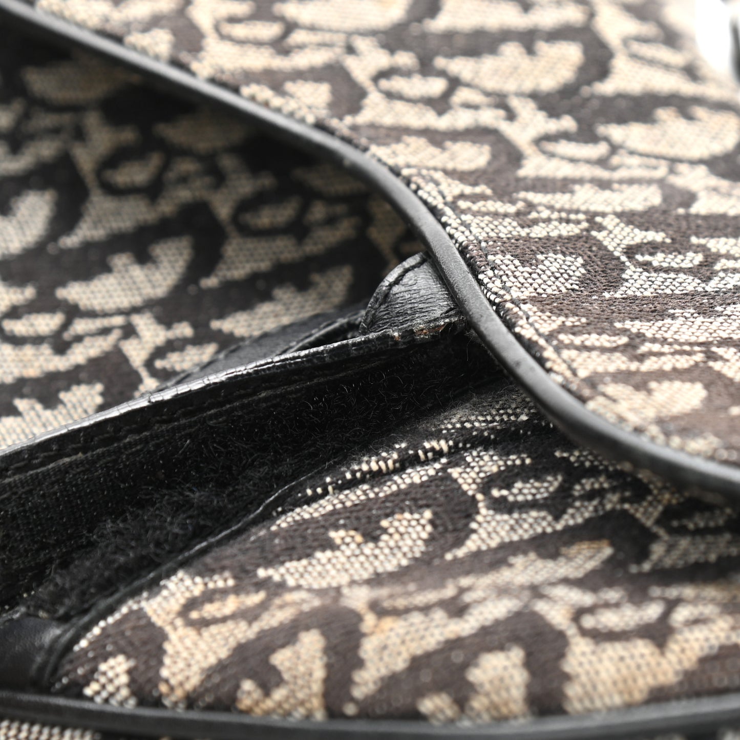 Monogram Saddle Bag Bag Black