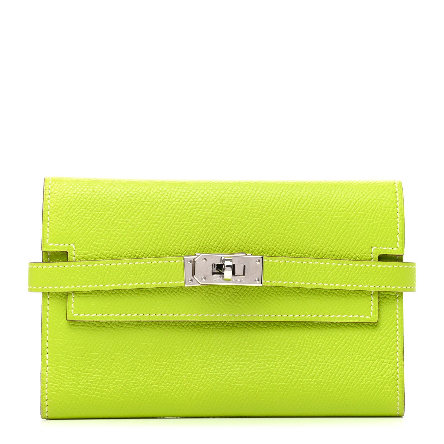 Hermes Epsom Verso Medium Kelly Wallet Kiwi Lichen 1 of 8