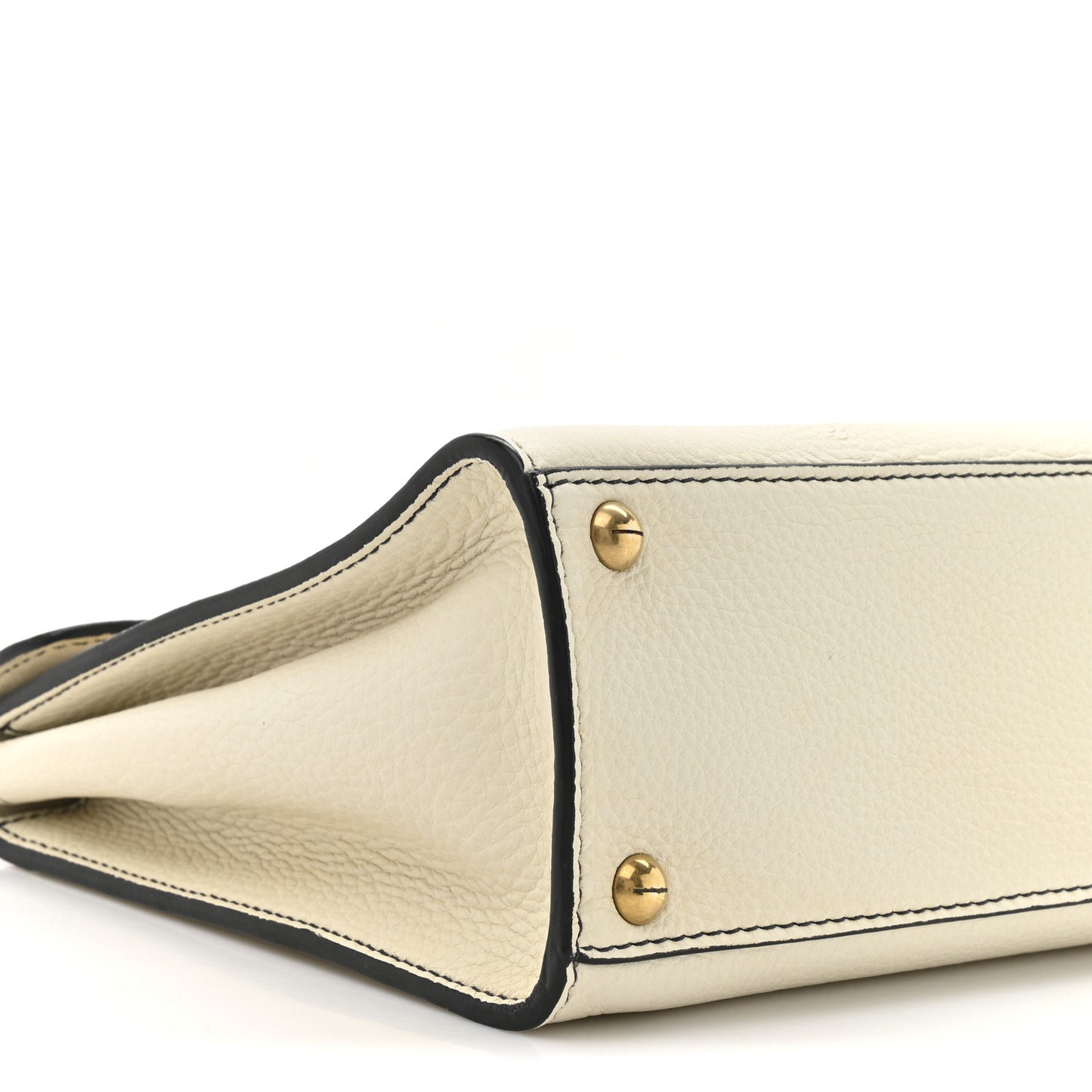 Calfskin Dioraddict Top Handle White