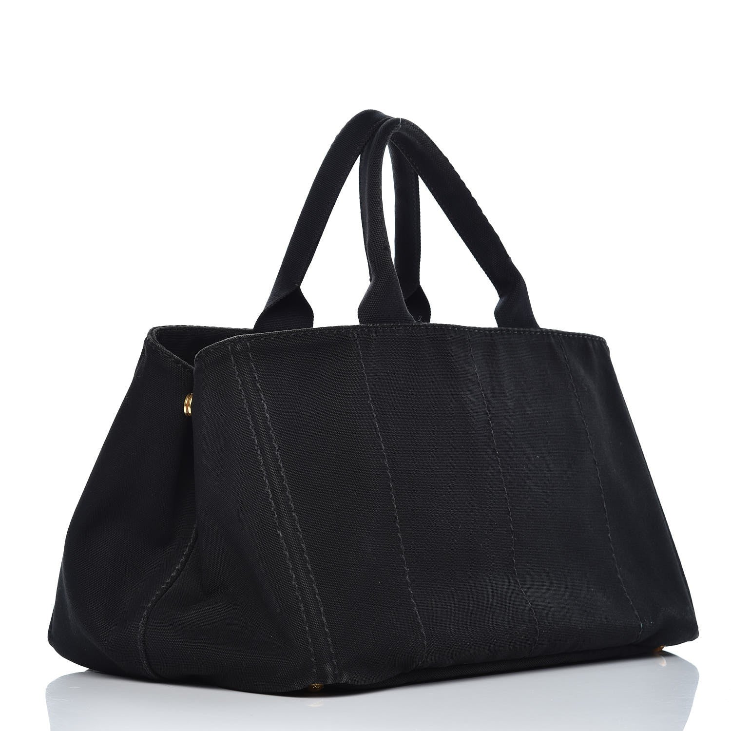 Prada Canapa Logo Tote Black 3 of 13