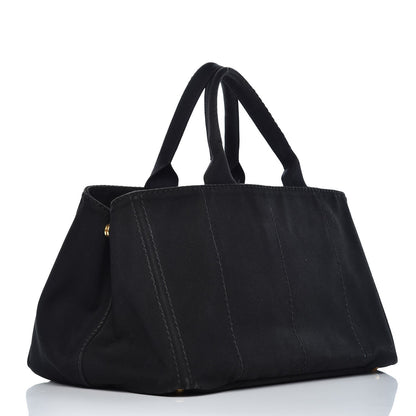 Prada Canapa Logo Tote Black 3 of 13