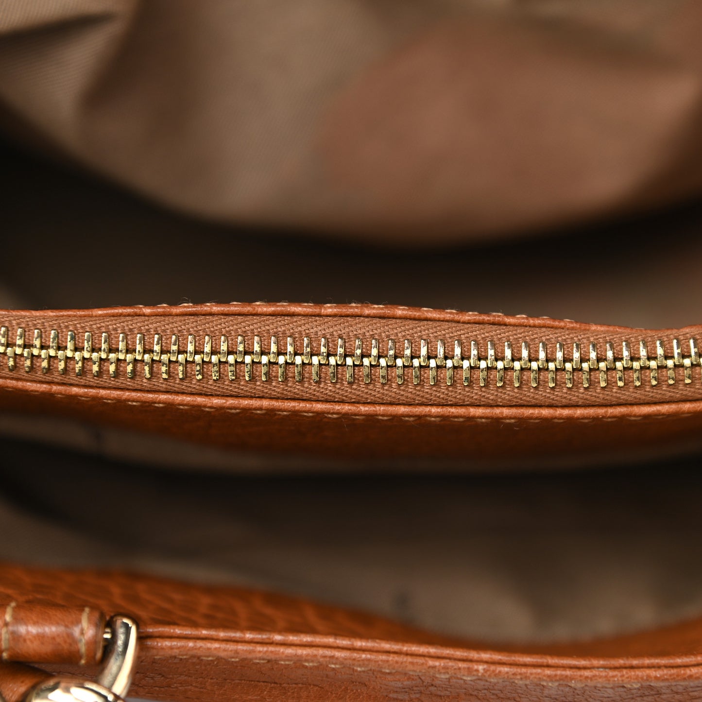 Crinkled Lambskin Mia Tote Naturale