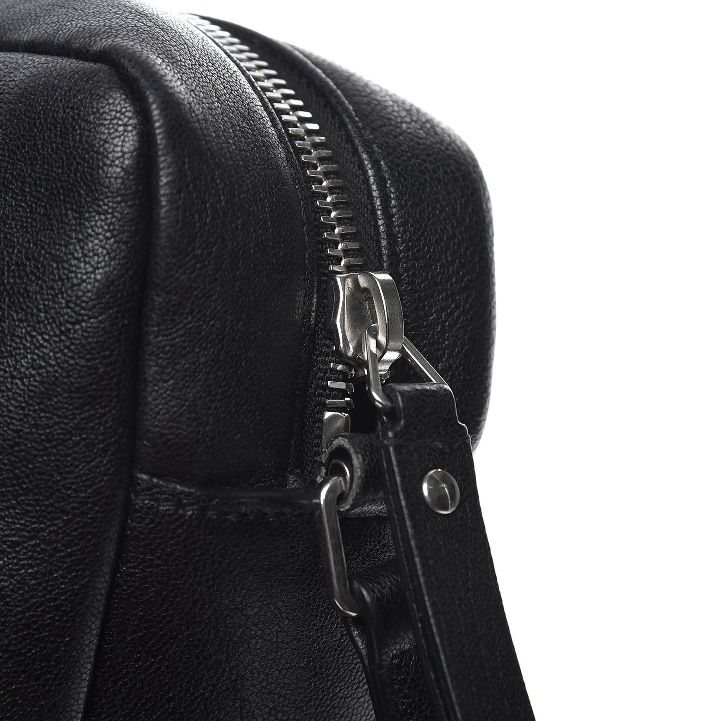 Lambskin Monogram Small Lou Camera Bag Black
