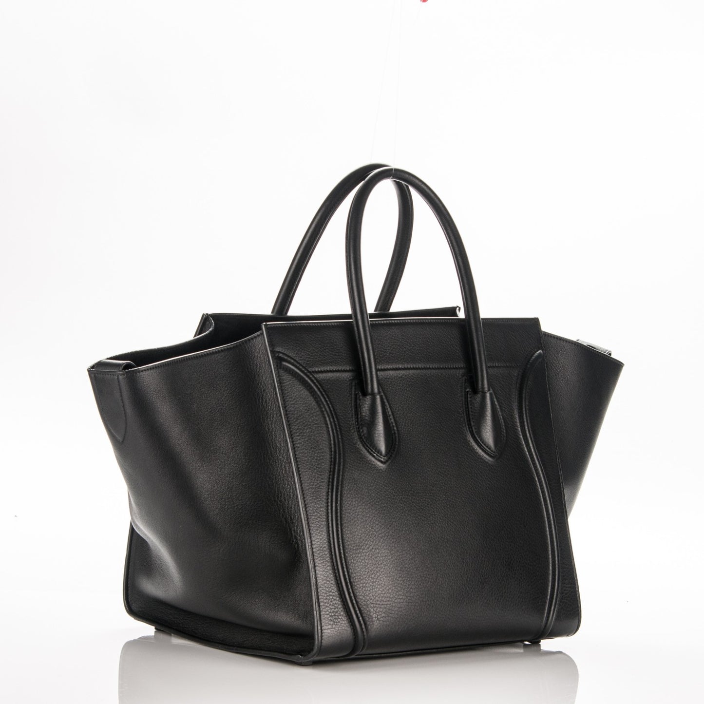 Supple Calfskin Medium Phantom Luggage Black