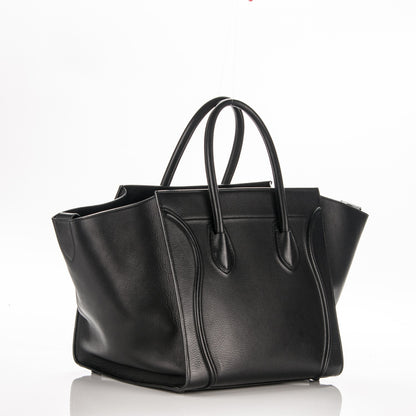 Celine Supple Calfskin Medium Phantom Luggage Black 3 of 7
