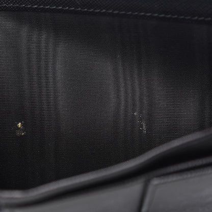 Prada Saffiano Tri-Fold Compact Wallet Black 9 of 10