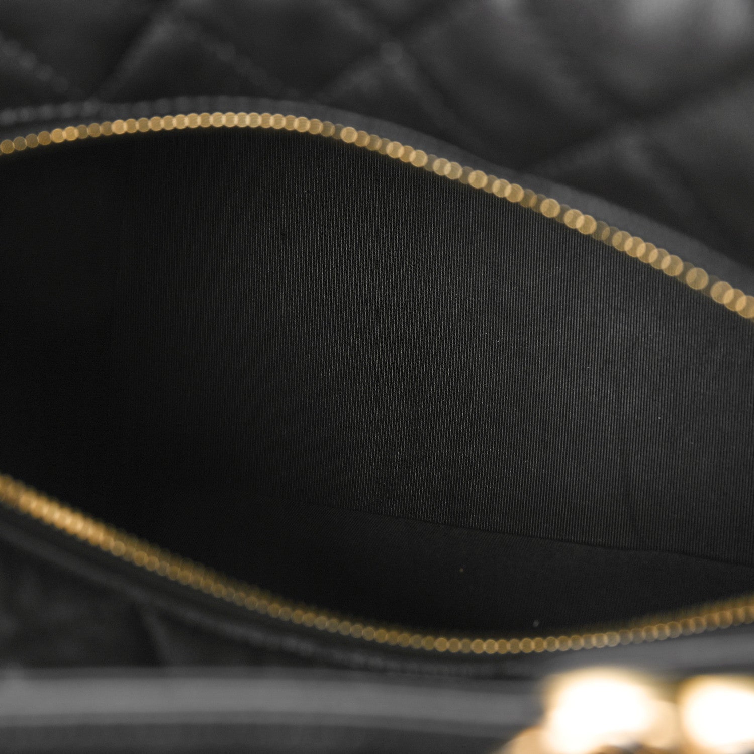 Chanel Lambskin Quilted Large Perfect Meeting Hobo Black 5 of 10
