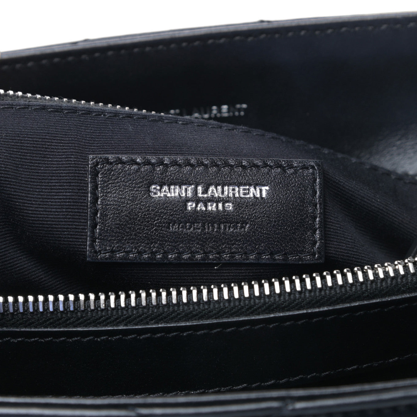 Saint Laurent Calfskin Y Quilted Monogram Medium Loulou Chain Satchel Black 6 of 8
