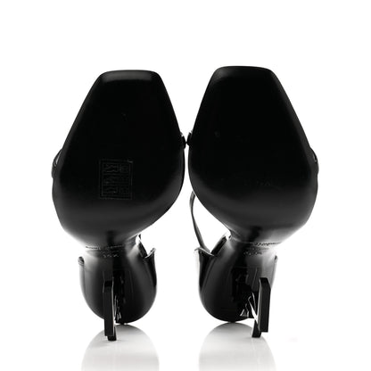 Saint Laurent Patent Calfskin Opyum 110 Sandals 36.5 Black 5 of 10