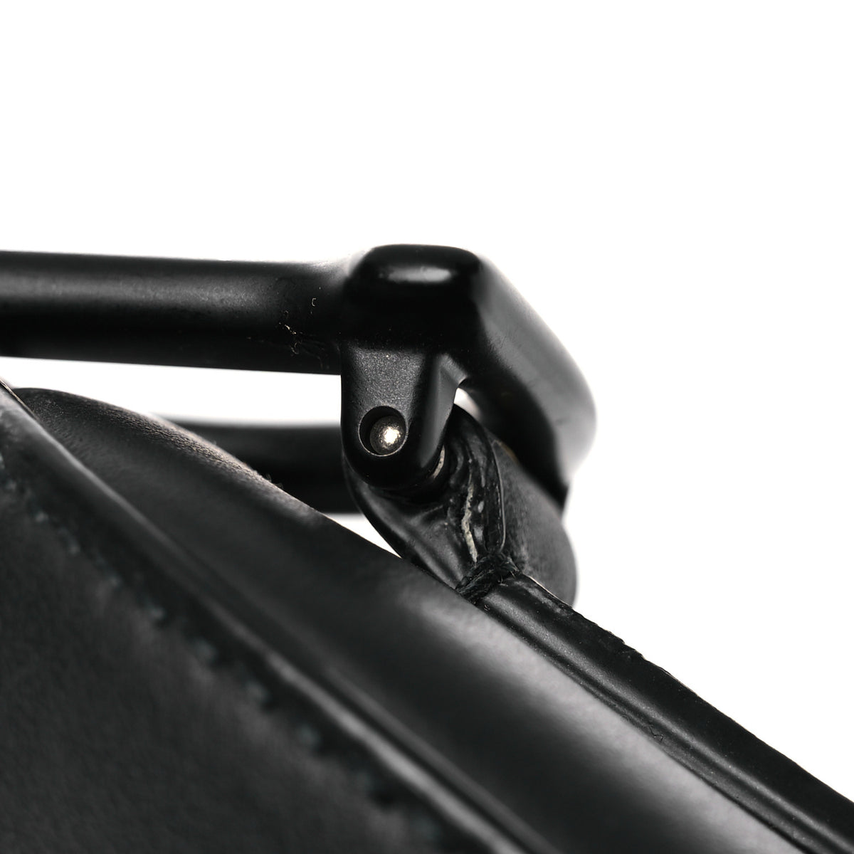Ultra Matte Calfskin Saddle Bag Black