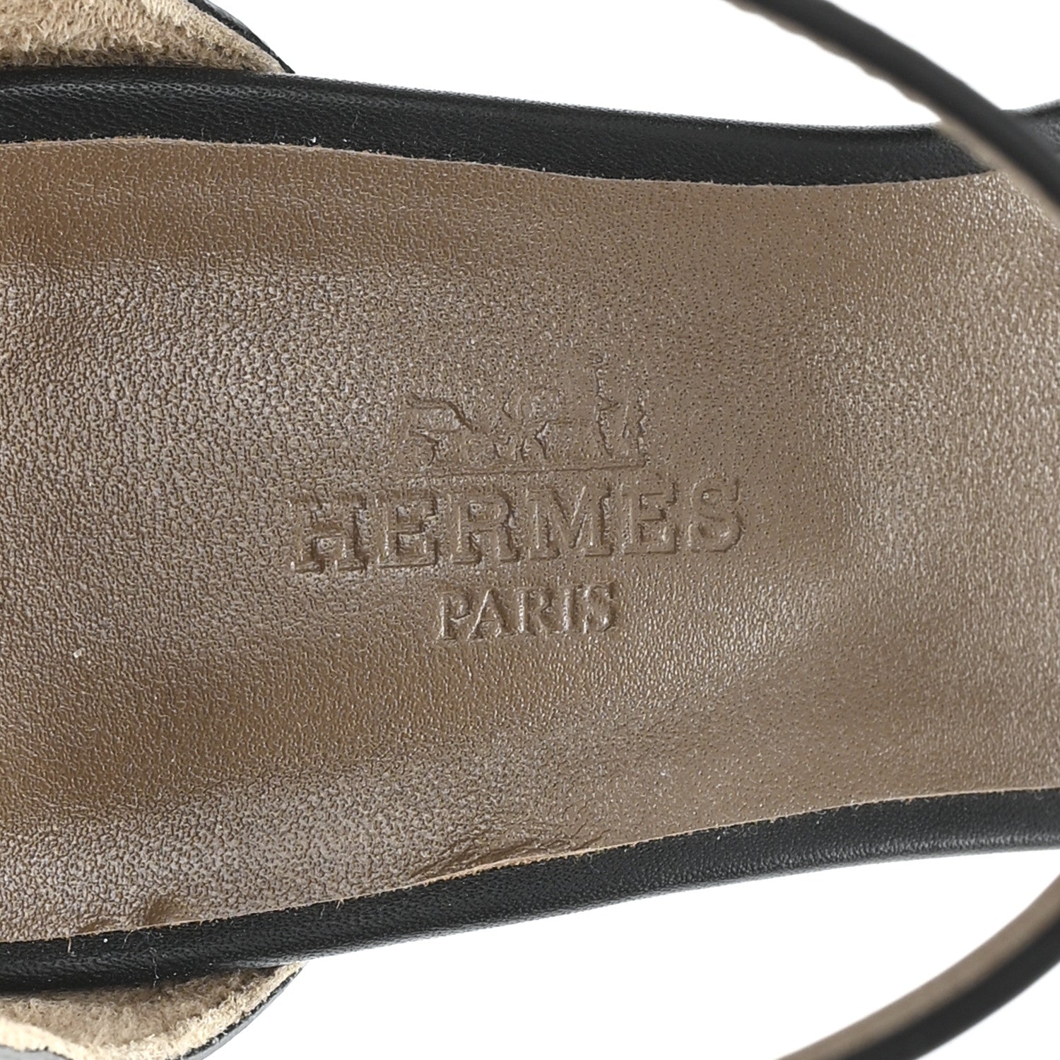 Hermes Calfskin Legend Wedge Sandals 36.5 Black 1770179 – FASHIONPHILE