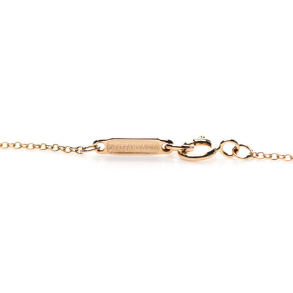 Tiffany 18K Rose Gold Diamond 1837 Circle Pendant Necklace 4 of 6