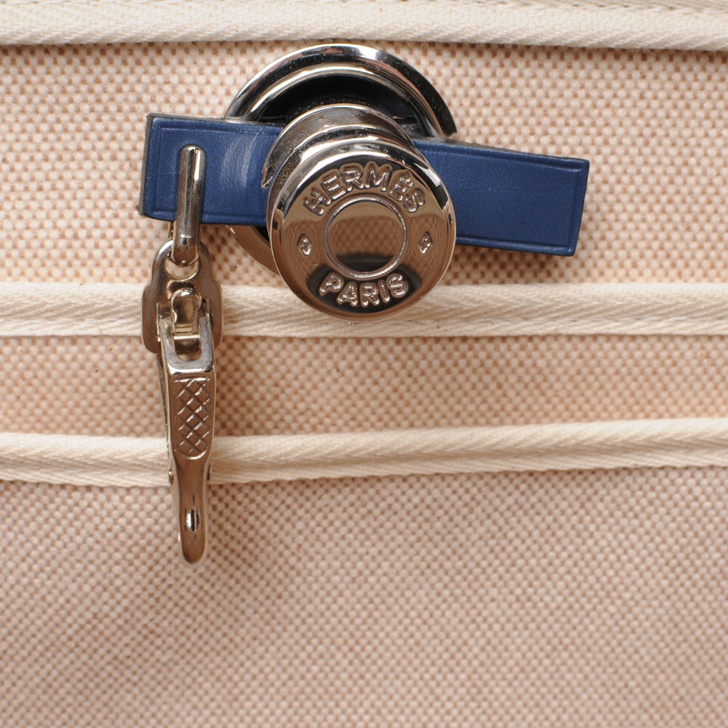 Hermes Toile Herbag PM 30 Navy and Natural 7 of 9