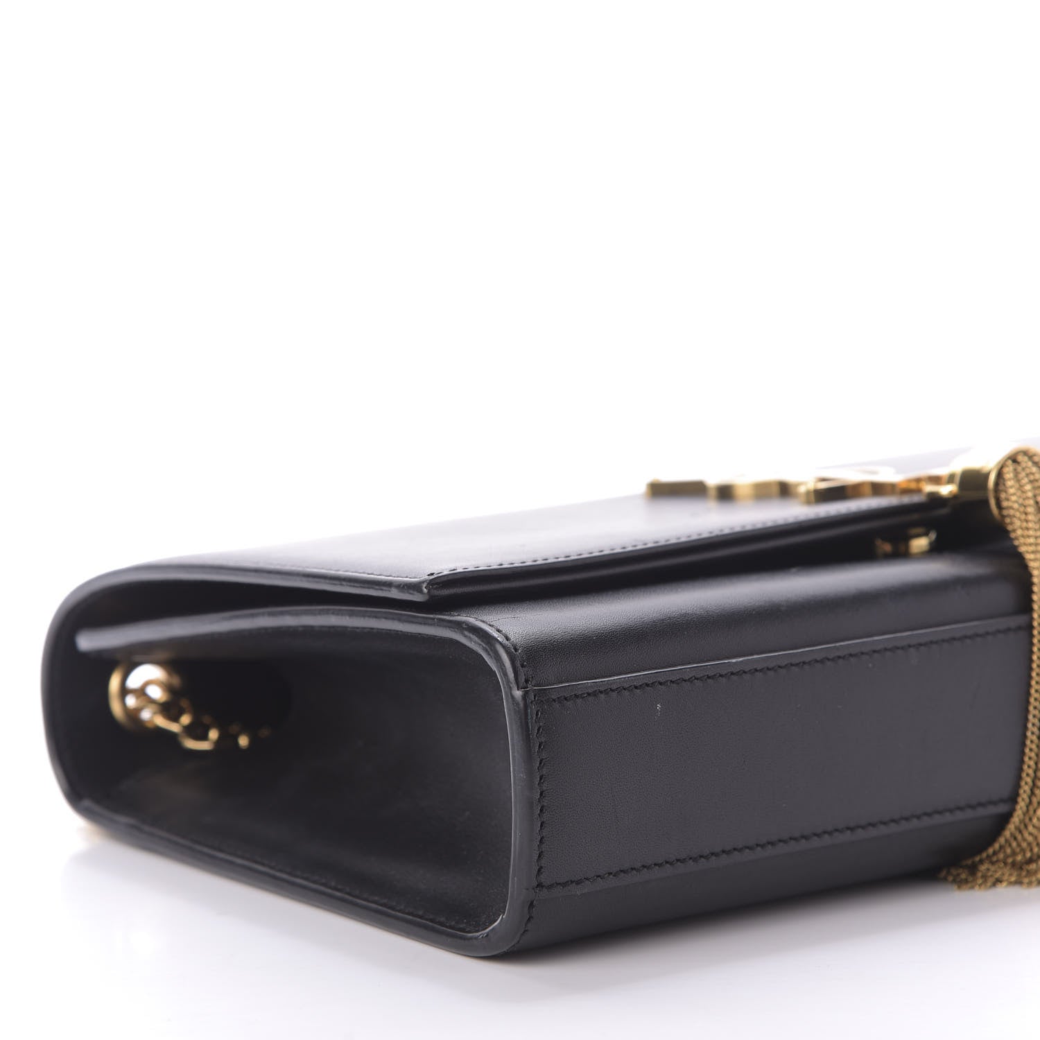 Saint Laurent Smooth Calfskin Medium Classic Monogram Kate Tassel Satchel Black 6 of 12