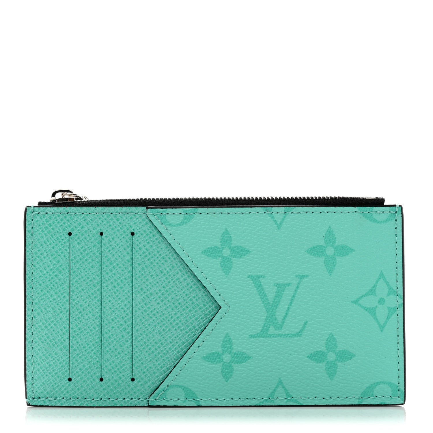 Louis Vuitton Taigarama Coin Card Holder Miami Green 1 of 6