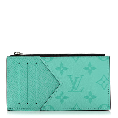 Louis Vuitton Taigarama Coin Card Holder Miami Green 1 of 6
