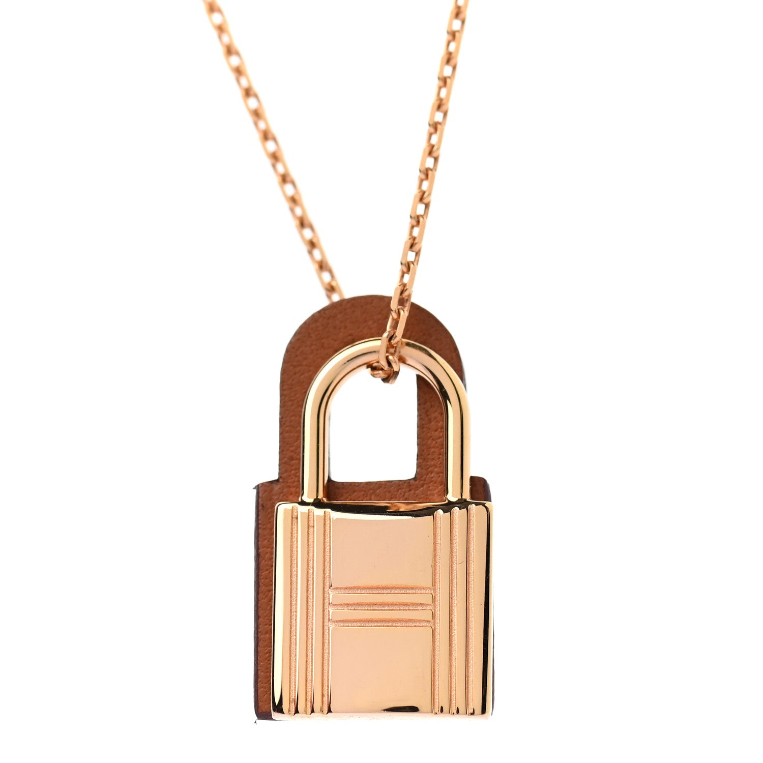 Hermes Swift Small O'Kelly Pendant Necklace Gold 4 of 7
