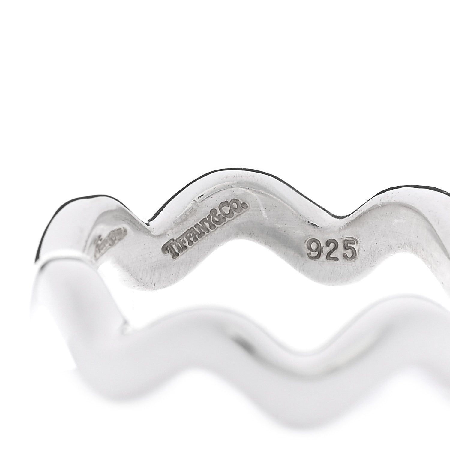 Tiffany Sterling Silver Paloma Picasso Zig Zag Ring 52 6 4 of 5