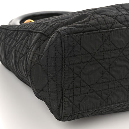 Christian Dior Nylon Cannage Medium Lady Dior Black 6 of 9