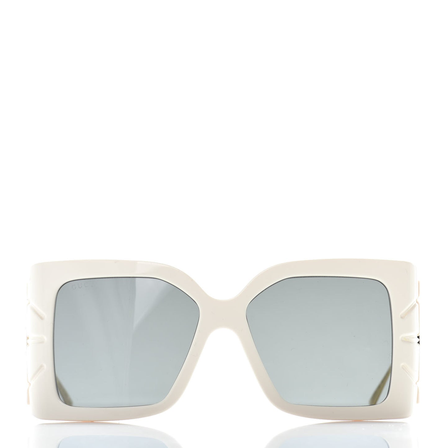Acetate Square Frame Wing Sunglasses GG0535S Ivory