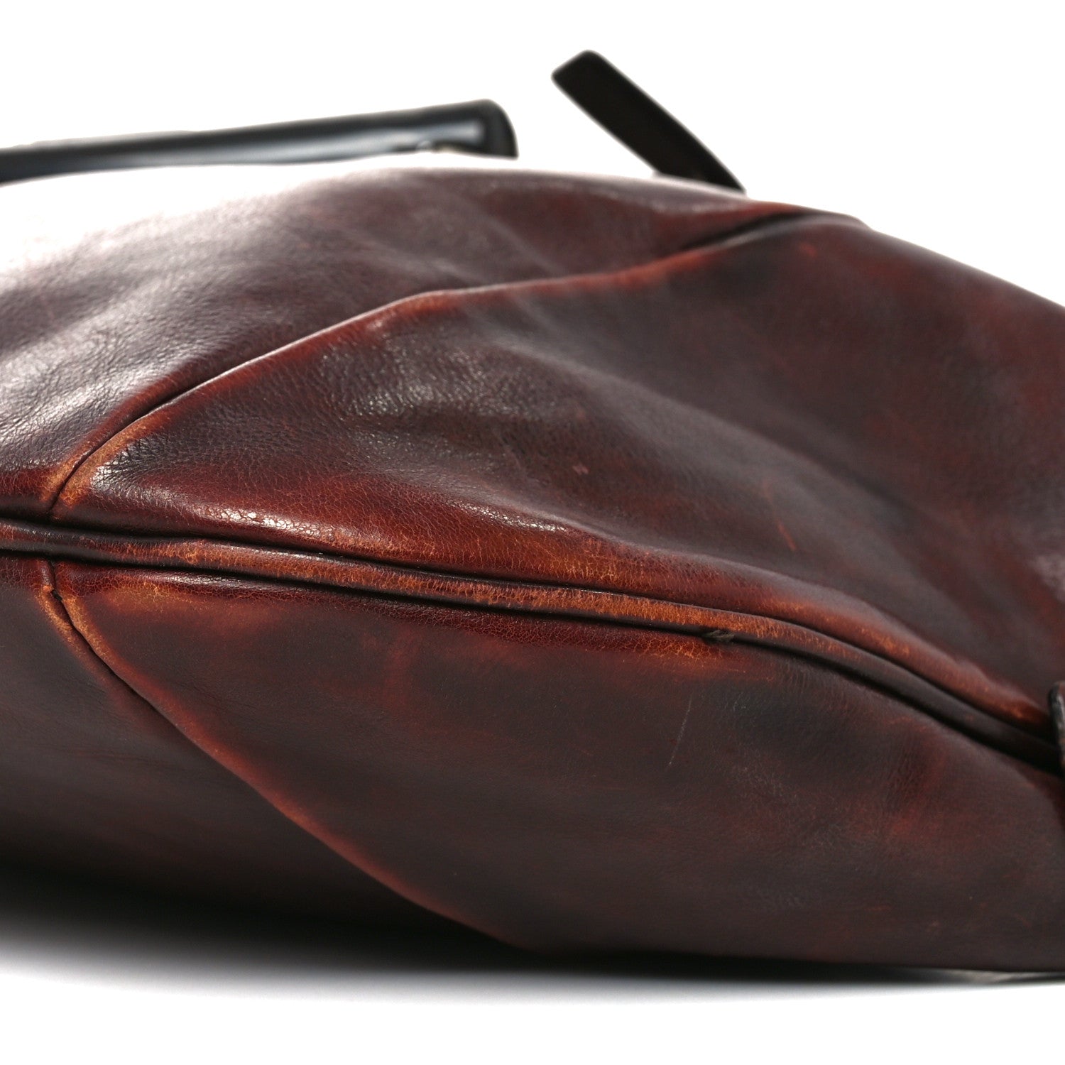 Saint Laurent Buffalo Horn Shangri-La Mombasa Hobo Burgundy 9 of 10