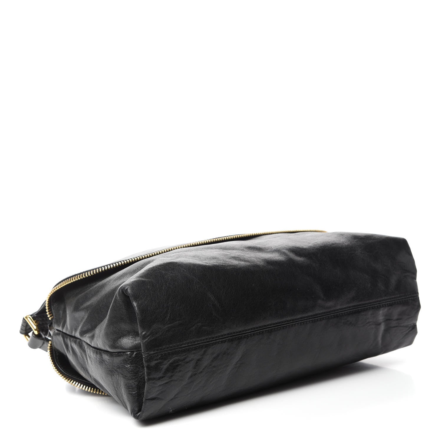 Fendi Goatskin Zip It Satchel Black 4 of 10