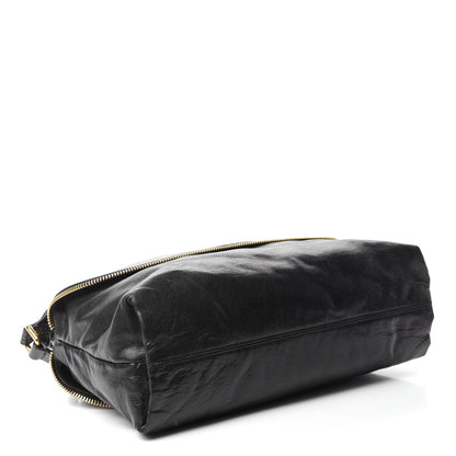 Fendi Goatskin Zip It Satchel Black 4 of 10