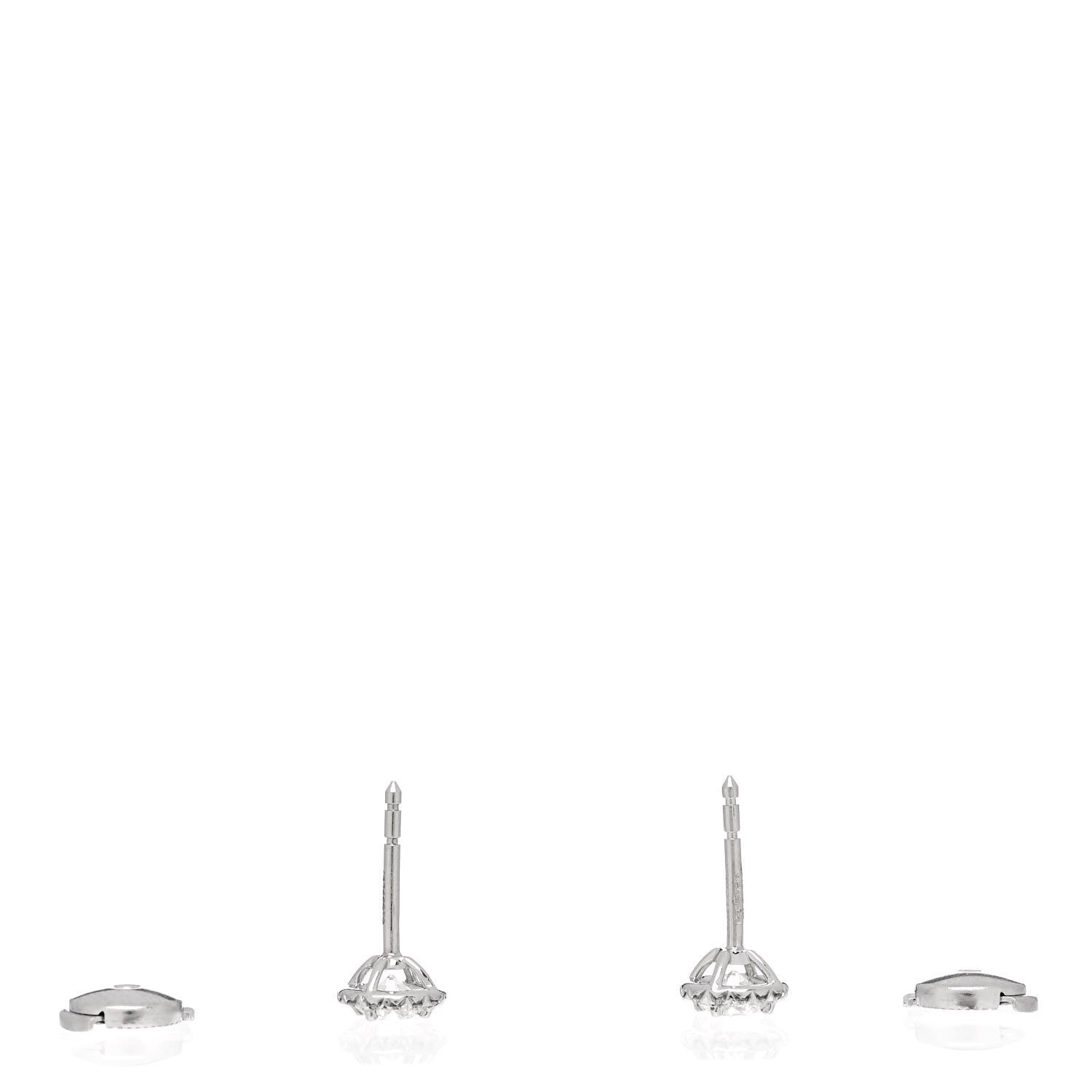 Tiffany Platinum Diamond .74ctw Soleste Earrings 3 of 6