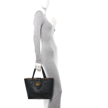 Gucci New Sakai Calfskin Lux Small Dahlia Tote Black 2 of 12