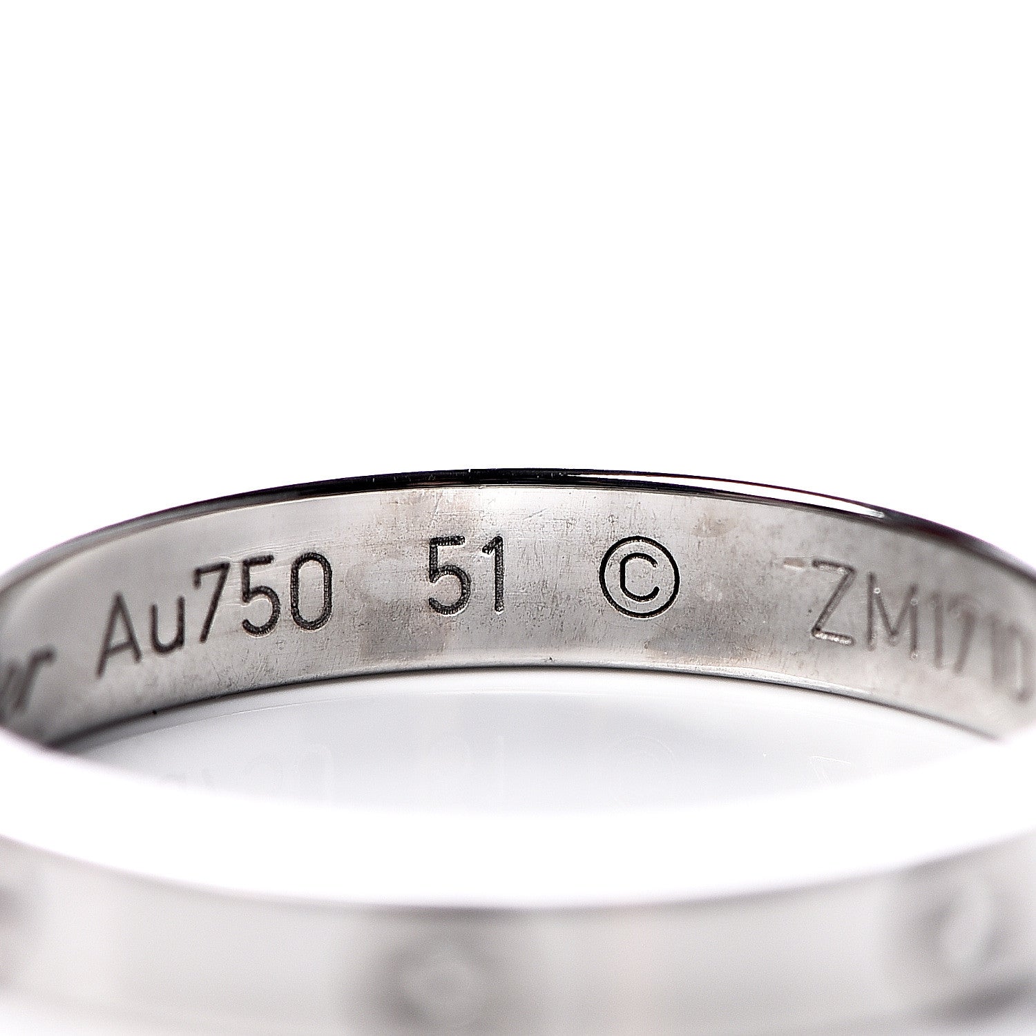 Cartier 18K White Gold Diamond Ceramic LOVE Ring Set 51 5.75 6 of 7