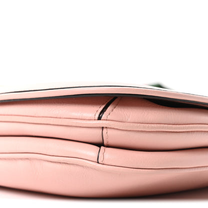 Gucci Roxy Calfskin Web Medium Blondie Top Handle Shoulder Flap Bag Powder Pink 10 of 10