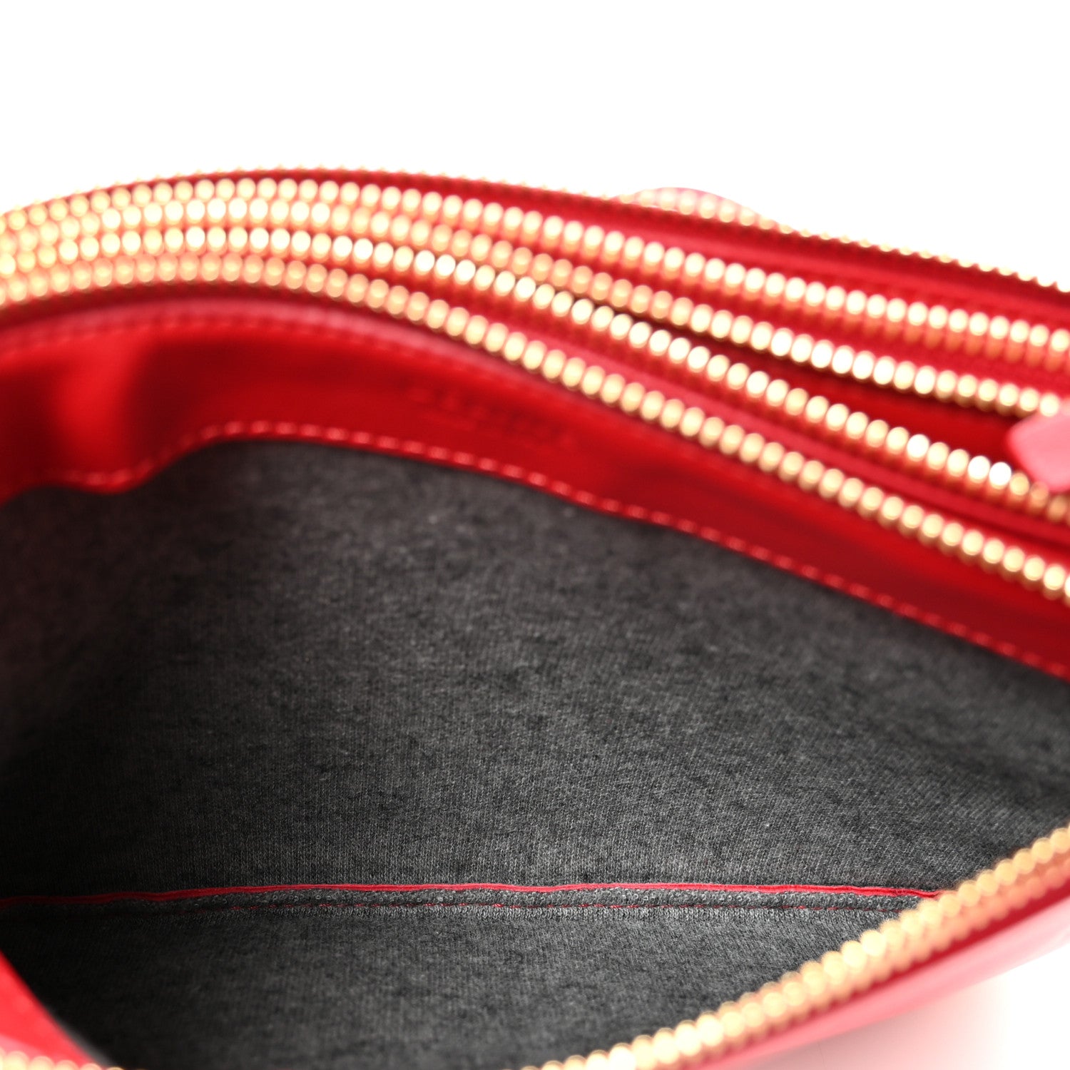 Celine Lambskin Small Trio Crossbody Bag Red 5 of 9
