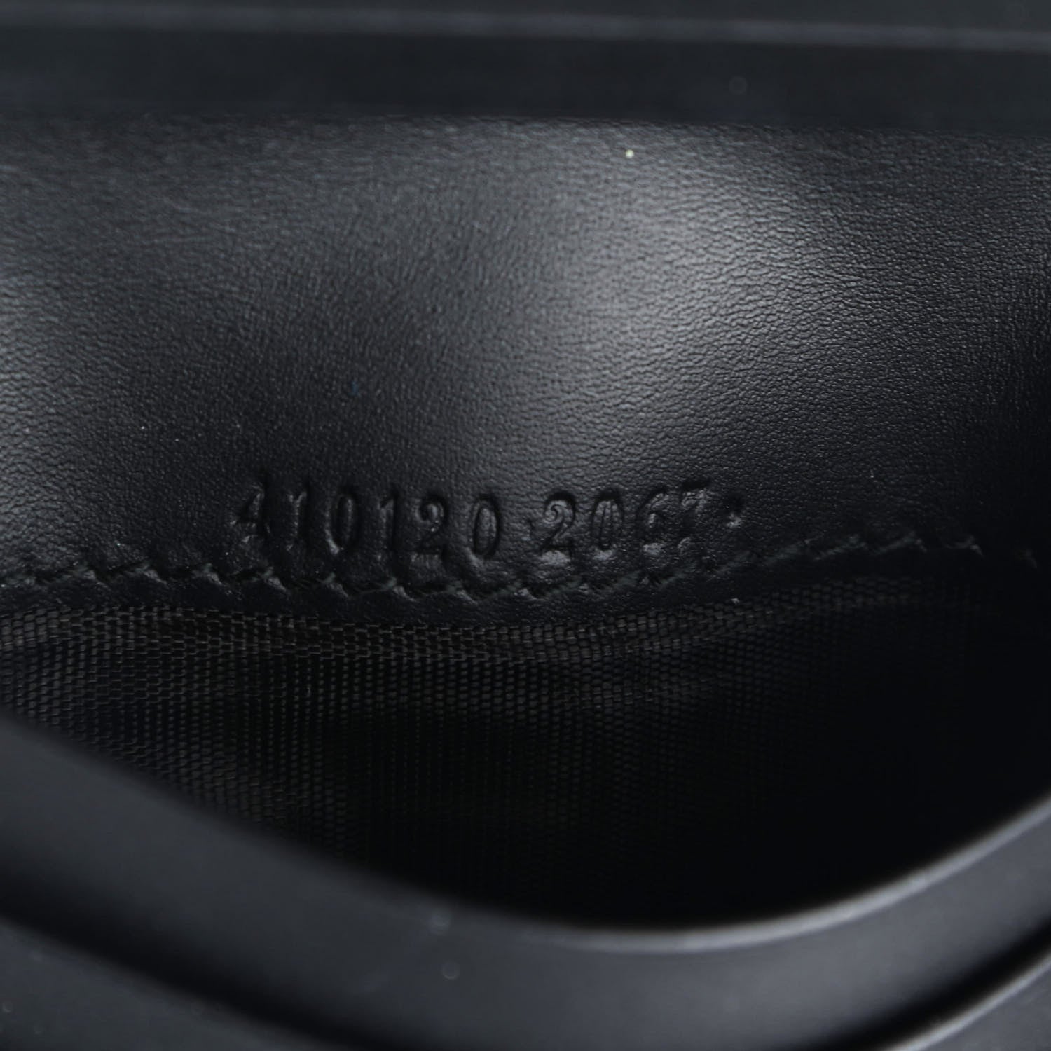 Gucci Guccissima Card Case Wallet Black 7 of 8