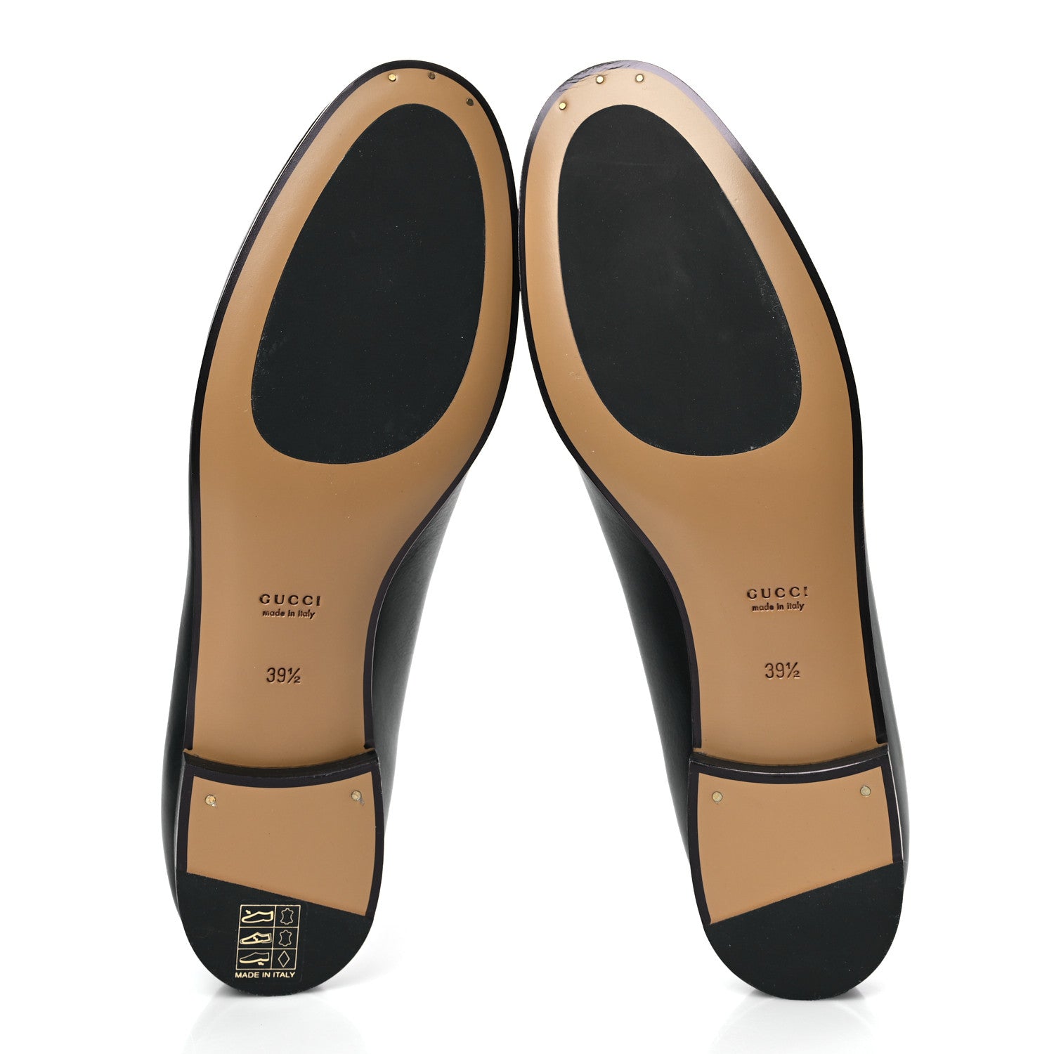 Gucci Calfskin Womens Jordaan Loafers 39.5 Black 5 of 8