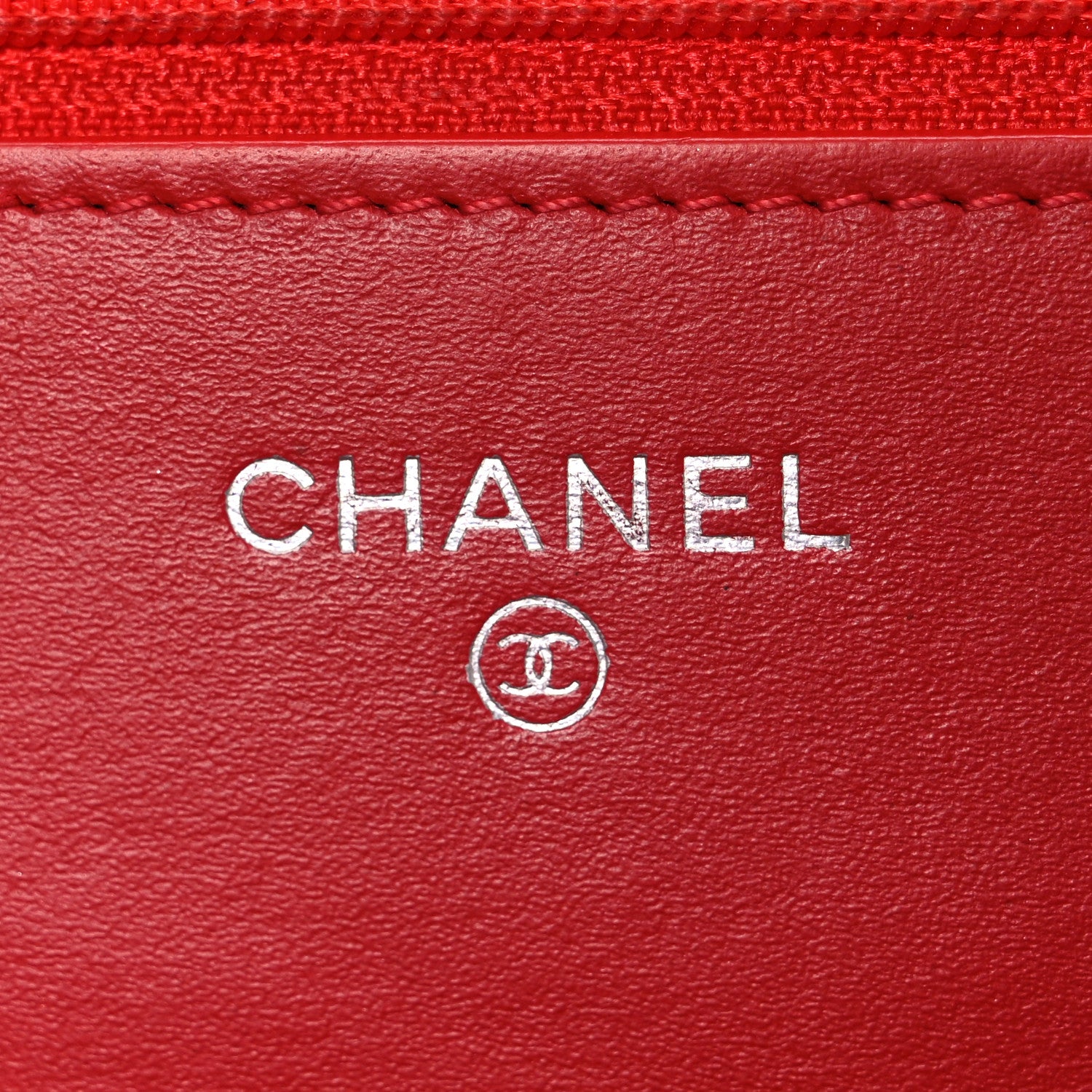 Chanel Glazed Calfskin Quilted Reissue Wallet On Chain WOC Red 6 of 12