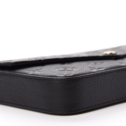 Louis Vuitton Empreinte Pochette Felicie Chain Wallet Black 6 of 11