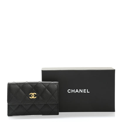 Chanel Caviar Quilted Flap Card Holder Black 9 of 9