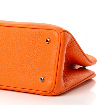 Christian Dior Calfskin Mini Diorissimo Tote Orange 6 of 12