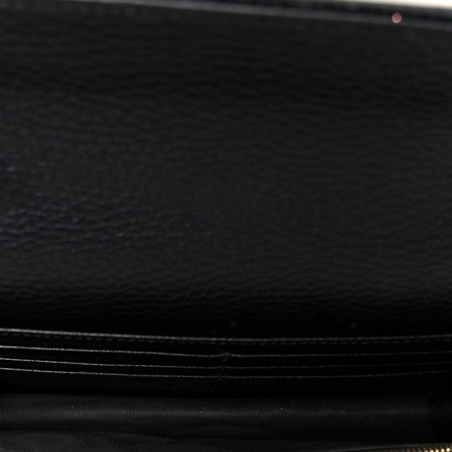 Calfskin Mini GG Marmont Chain Wallet Black